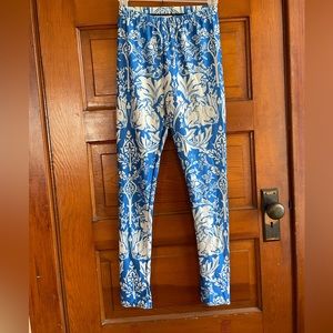 William Morris Rabbit blue/white leggings
